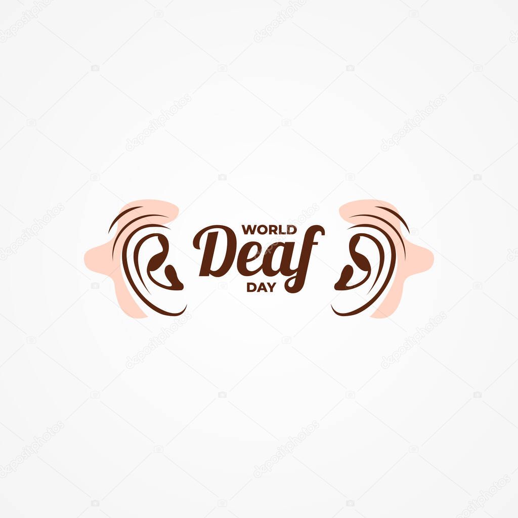 World Deaf Day Vector Design Illustration