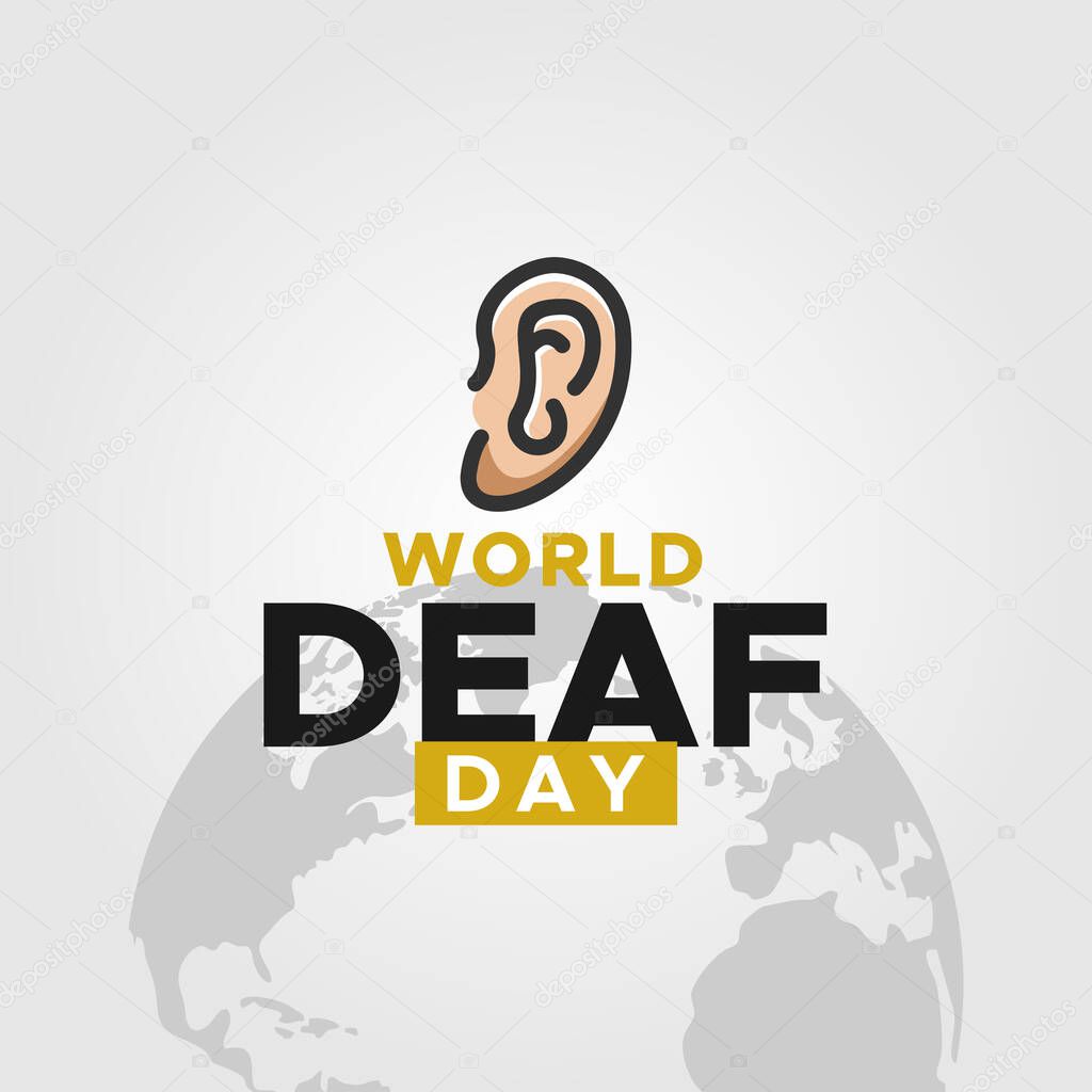 World Deaf Day Vector Design Illustration