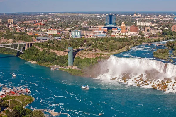 Aerial Top Landscape View Niagara Falls United States America Canada — Stock Photo, Image