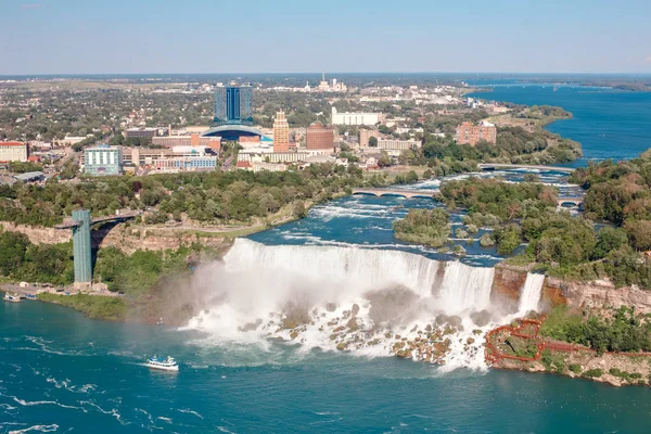 Aerial Top Landscape View Niagara Falls United States America Canada — Stock Photo, Image