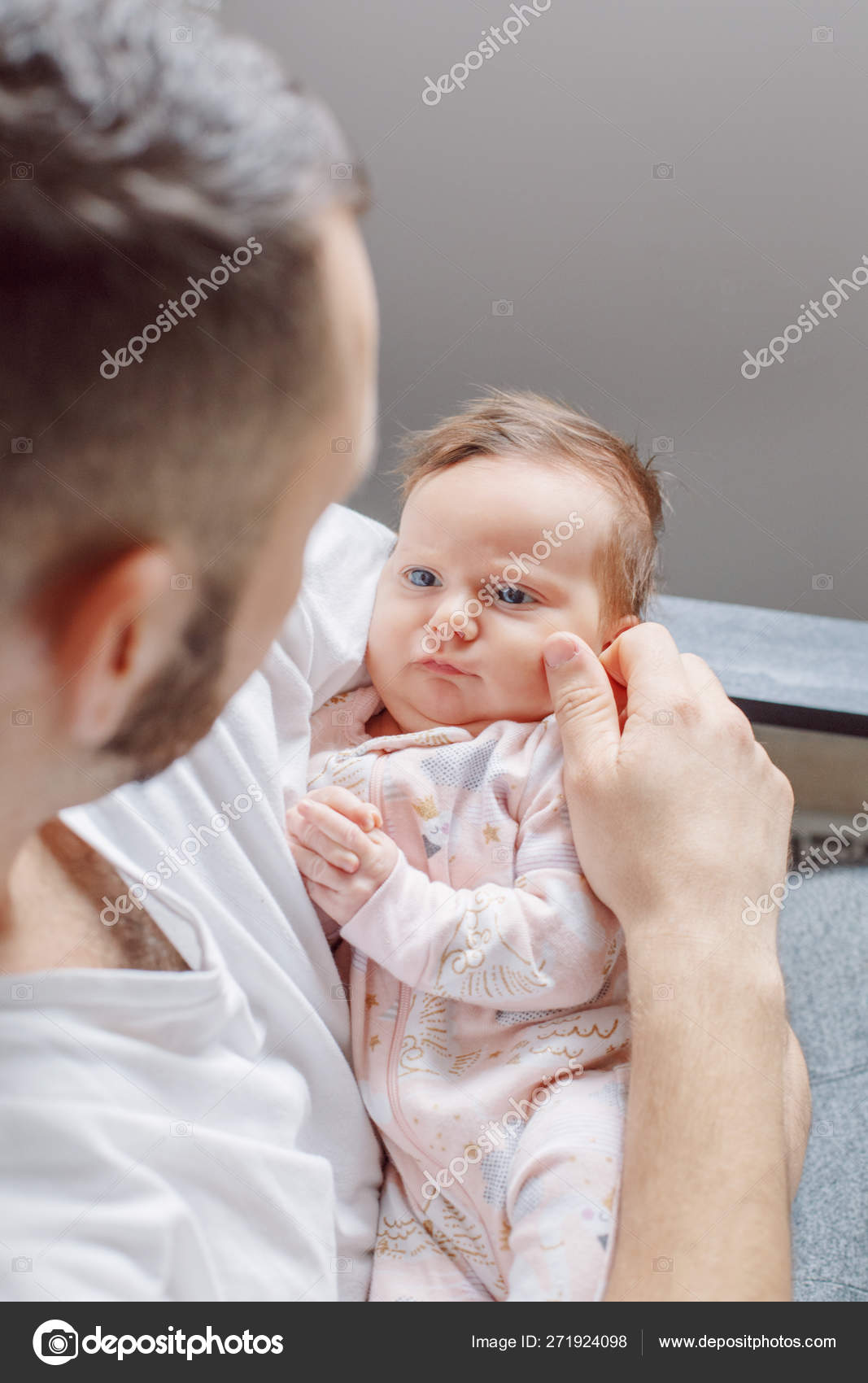 Caucasian Father Holding Carrying Funny Newborn Baby Male Man Parent Stock  Photo by ©AnoushkaToronto 271924098