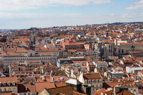 Hermosa Vista Ciudad Vieja Lisboa Portugal — Foto de Stock