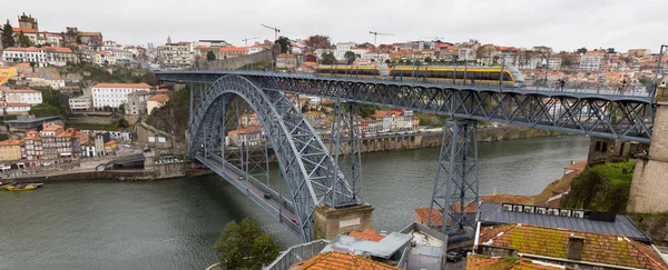 Puente Dom Luis Puente Arco Metálico Que Atraviesa Río Duero — Foto de Stock