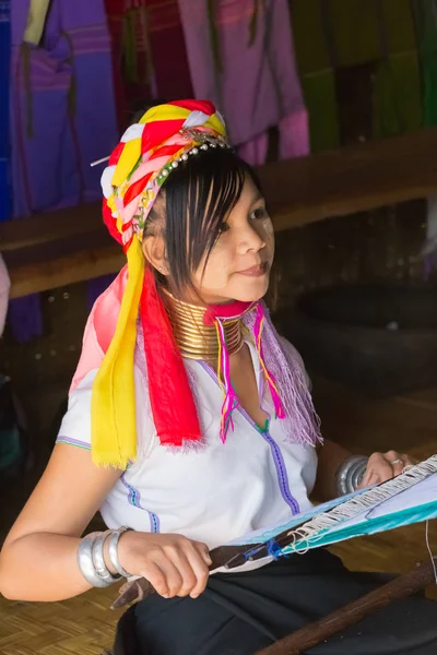 Inle Lake Myanmar November 2014 Unidentified Girl Tribe Kayan Padaung — Stock Photo, Image