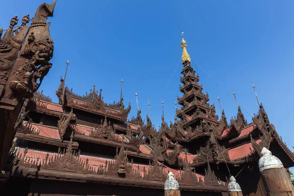 Mandalay Myanmar November 2014 Shwe Bin Kyaung Mandalay Myanmar — Stock Photo, Image