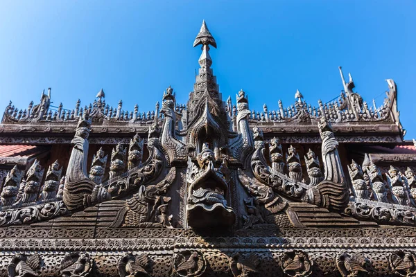 Shwenandaw Kyaung Temple Golden Palace Monastery Mandalay Myanmar — Stock Photo, Image