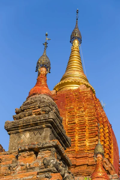 Belo Templo Sulamani Pahto Famoso Bagan Mianmar — Fotografia de Stock