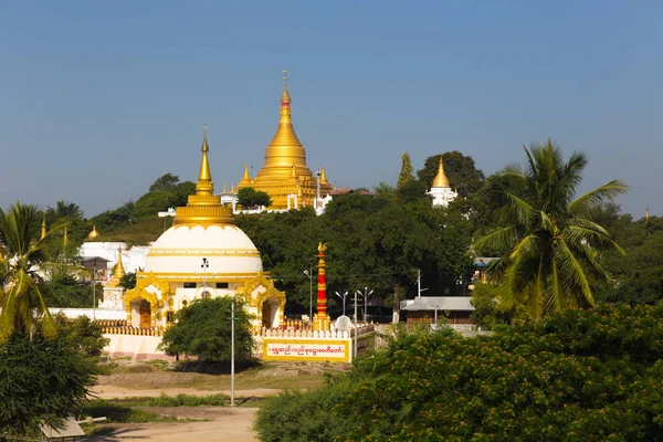 Blick Auf Den Sagain Hill Der Nähe Von Mandalay Myanmar — Stockfoto