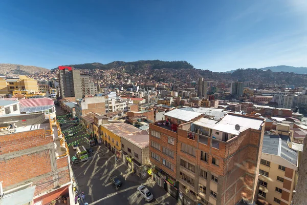 Paz Bolivia September 2018 Panoramautsikt Över Paz Bolivia Paz Världens — Stockfoto