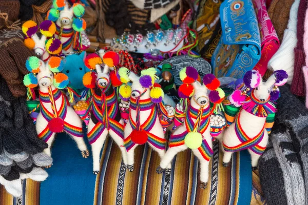 Arequipa Peru Yapımı Alpaka Tekstil Ürünleri — Stok fotoğraf