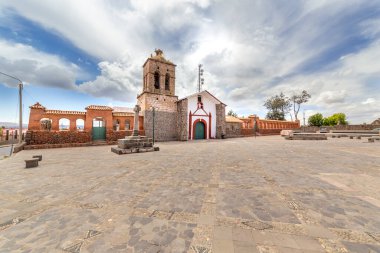 Church of Santo Domingo, district of Chucuito, near Puno, in Peru clipart