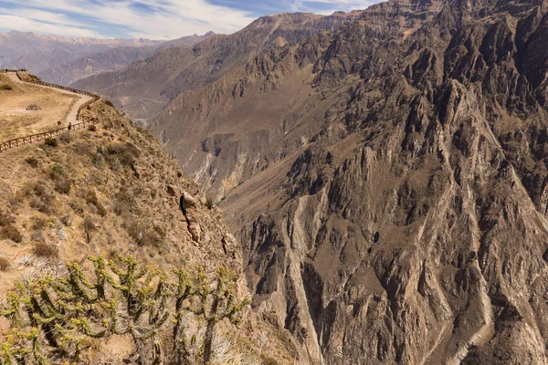 Panoramisch Uitzicht Colca Canyon Buurt Van Chivay Peru — Stockfoto