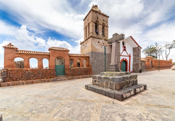 Iglesia Santo Domingo Distrito Chucuito Cerca Puno Perú —  Fotos de Stock