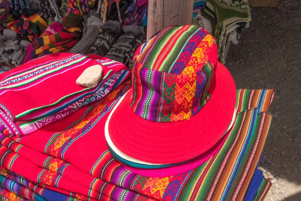 Handgefertigte Alpaka Textilien Arequipa Peru — Stockfoto