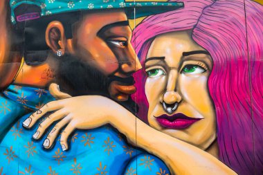 Şehir resimleri (grafiti), pop sanatı, Lima, Peru sokaklarını süsleme