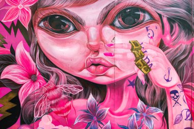 Şehir resimleri (grafiti), pop sanatı, Lima, Peru sokaklarını süsleme