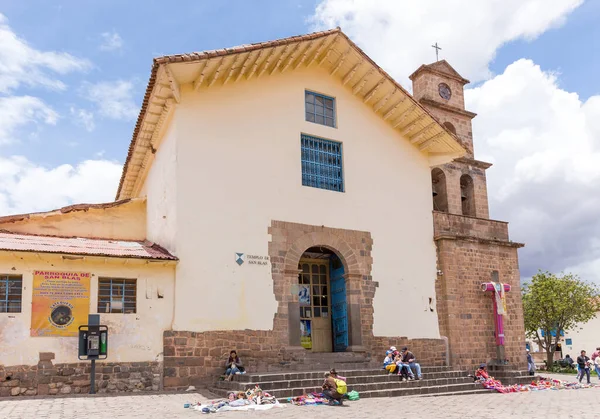 Cusco Peru Oktober 2018 Zicht Mensen Die Wandelen Straten Van — Stockfoto