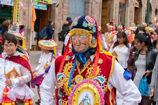 Cusco Perú Octubre 2018 Gente Participa Desfile Religioso Virgen Del — Foto de Stock