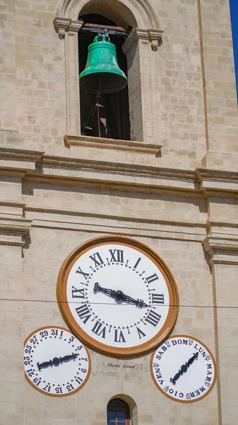 Antiguo Reloj Antigua Ciudad Valeta Malta — Foto de Stock