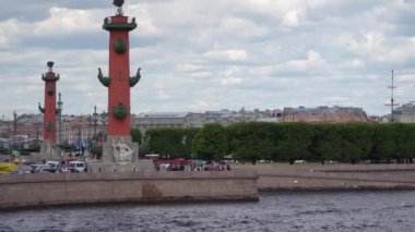 St Petersburg, Rusya, Haziran 2018: Peter ve Paul Fortress ve panorama Neva Nehri'nin içinde tarihi merkezi Saint-Petersburg, Rusya Federasyonu.