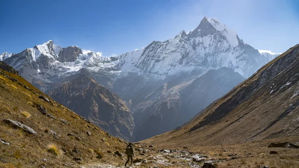Himalayas Mountain Landscape Annapurna Region Annapurna Peak Himalaya Range Nepal — Stock Photo, Image