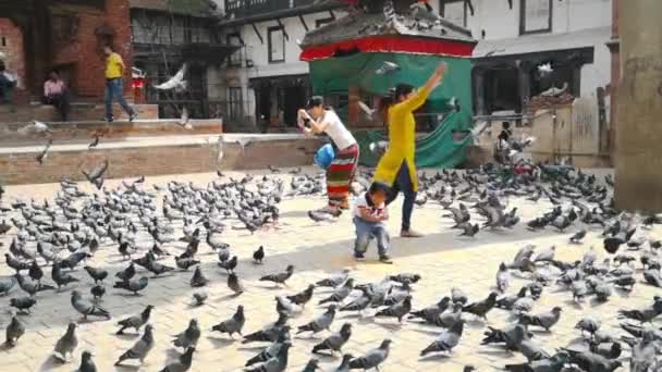 Kathmandu Nepal Outubro 2018 Durbar Square Kathmandu Nepal Kathmandu Durbar — Vídeo de Stock