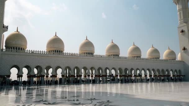 Abu Dhabi Émirats Arabes Unis Octobre 2018 Mosquée Sheikh Zayed — Video