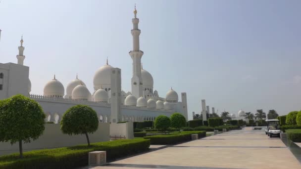 Abu Dhabi Émirats Arabes Unis Octobre 2018 Mosquée Sheikh Zayed — Video