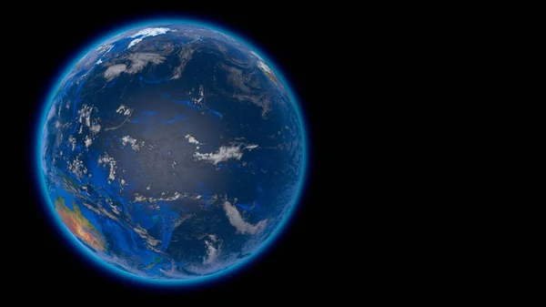 Prachtige Planeet Aarde Ruimte Tegen Achtergrond Van Sterren Destructie — Stockfoto
