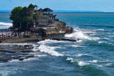 Akşamları Tanha Lot, Bali Endonezya, Güzel Tanha Sahil Manzarası Bali