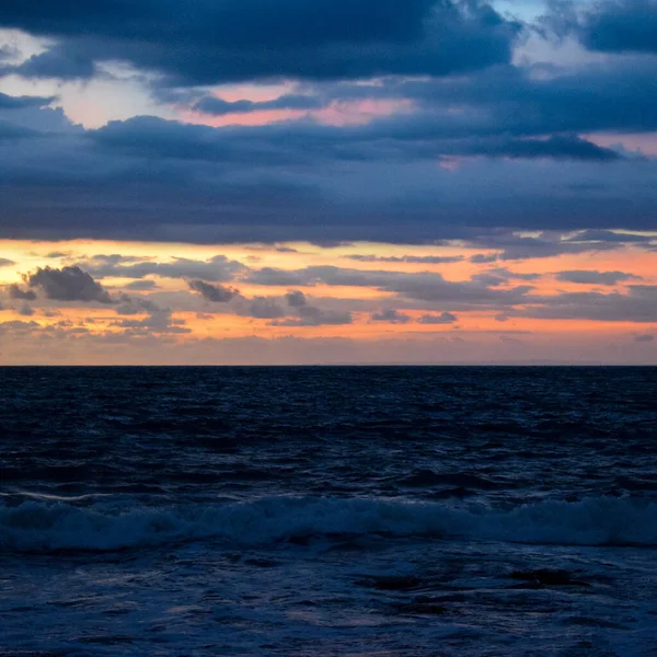 Abend Tanha Lot Bali Indonesien Schöne Tanha Lot Strandsicht Abend — Stockfoto