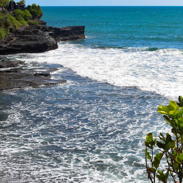 Βραδιά Tanha Lot Μπαλί Ινδονησία Όμορφη Tanha Πολύ Θέα Στην — Φωτογραφία Αρχείου