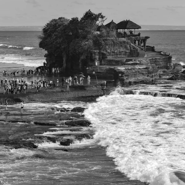 Βραδιά Tanha Lot Μπαλί Ινδονησία Όμορφη Tanha Πολύ Θέα Στην — Φωτογραφία Αρχείου