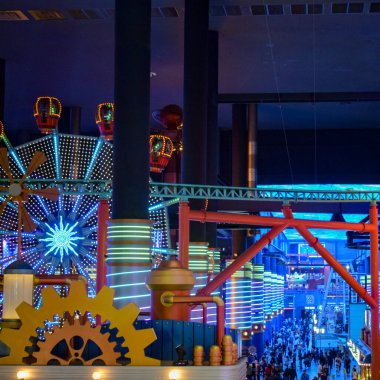 Kuala Lumpur, Malezya - 31 Aralık 2019: Malezya, Birinci Dünya Plazası 'nın dağlık kesimlerinde, birinci dünya ülkesi Skytropolis Funland' a turist seyahati.