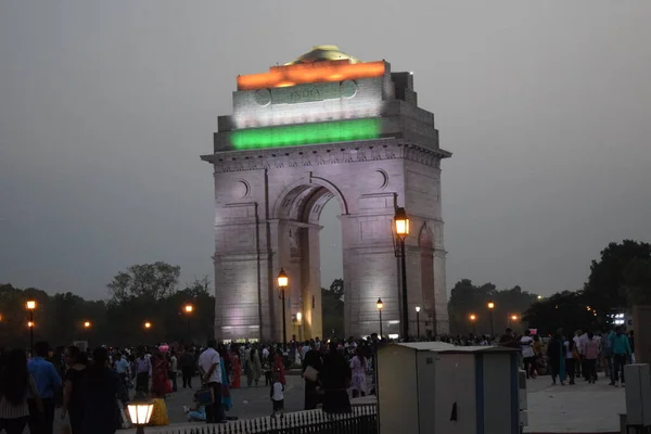 India Gate New Delhi March 2020 Triumphal Arch Architectural Style — Stock Photo, Image