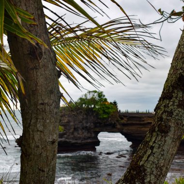 Akşamları Tanha Lot, Bali Endonezya, Güzel Tanha Sahil Manzarası Bali