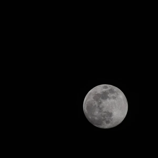 Lua Cheia Céu Noturno Grande Super Lua Céu — Fotografia de Stock