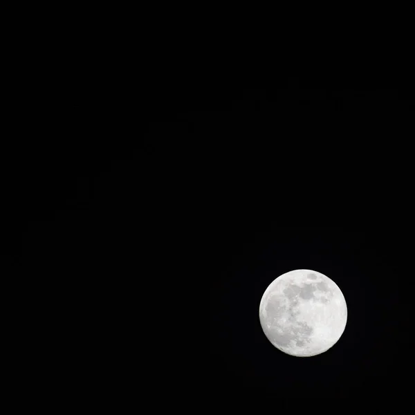 Lua Cheia Céu Noturno Grande Super Lua Céu — Fotografia de Stock