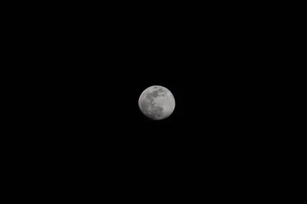 Πανσέληνος Στο Νυχτερινό Ουρανό Μεγάλο Σούπερ Φεγγάρι Στον Ουρανό — Φωτογραφία Αρχείου