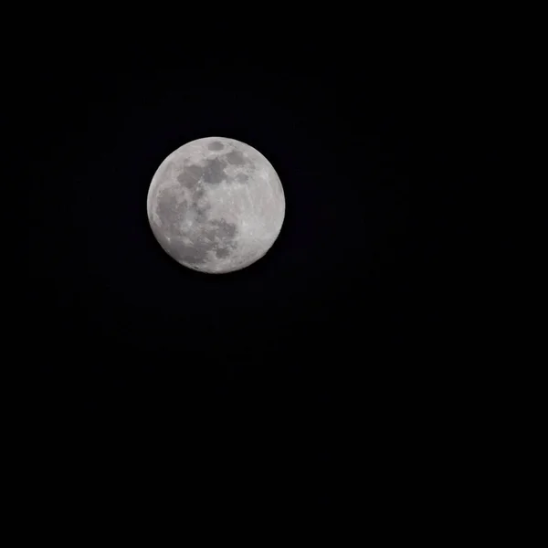 Lua Cheia Céu Noturno Grande Super Lua Céu — Fotografia de Stock