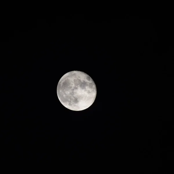 夜空に満月 夜の間に空に偉大なスーパームーン — ストック写真