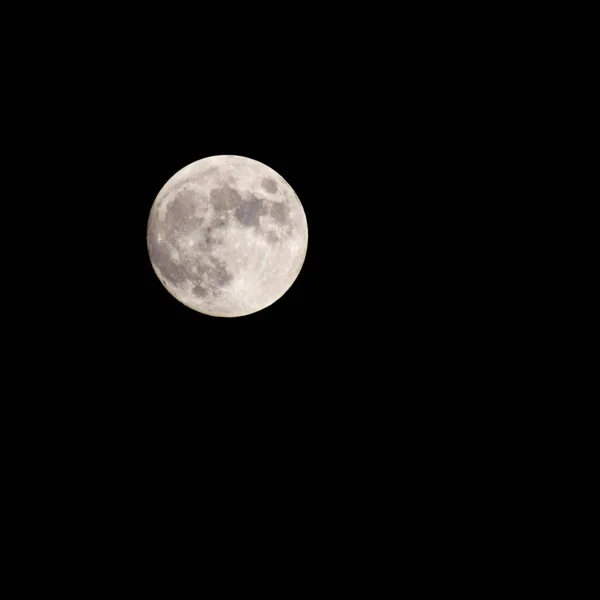 Luna Llena Cielo Nocturno Gran Super Luna Cielo Durante Noche —  Fotos de Stock