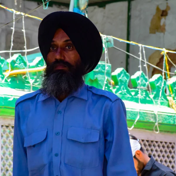 New Delhi India Березня 2020 Man Hazrat Nizamuddin Dargah Day — стокове фото