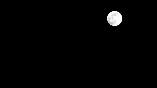 Moon Timelapse Stock Time Lapse Luna Piena Sorgere Nel Cielo — Video Stock