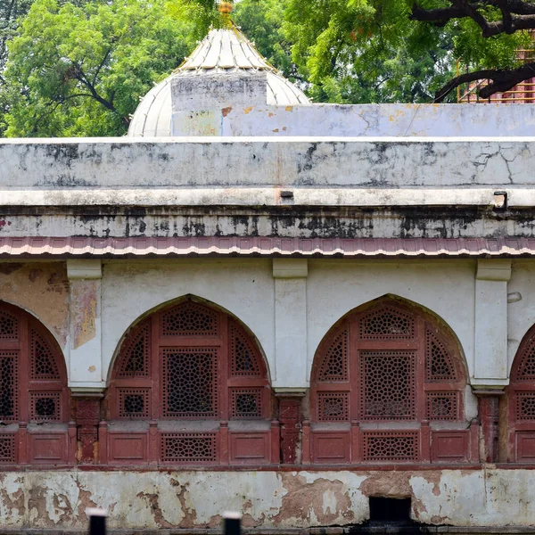 Vista Interior Hazrat Nizamuddin Dargah Durante Día Delhi India Religiosa —  Fotos de Stock