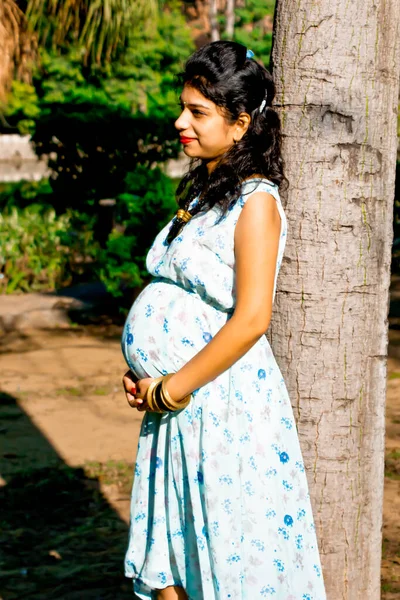 New Delhi Indie Marca 2020 Maternity Sesji Zdjęciowej Powitania Noworodka — Zdjęcie stockowe