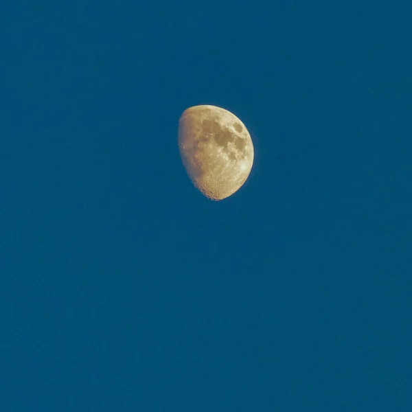 Lua Cheia Céu Noturno Grande Super Lua Céu Durante Noite — Fotografia de Stock