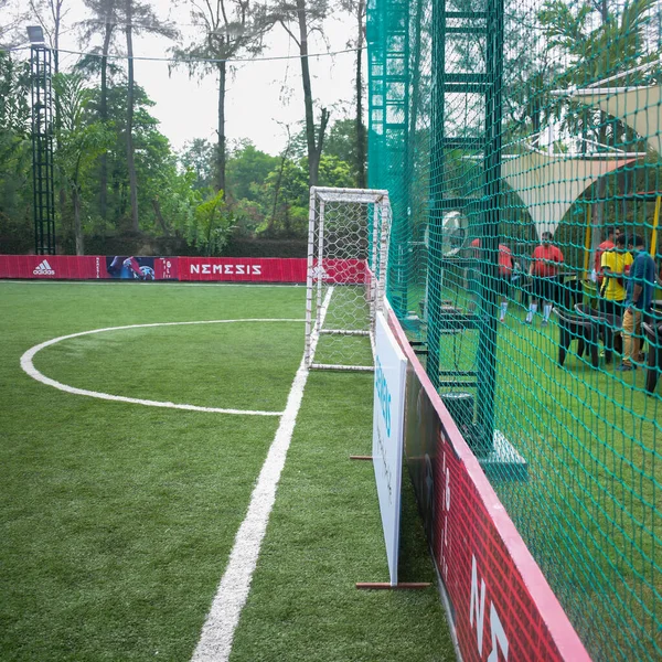 Nova Deli Índia Janeiro 2020 Futebolistas Time Futebol Local Durante — Fotografia de Stock