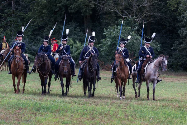 Suchohrdly Czech Republik 2020 Reconstructie Van Napoleontische Oorlogen Stockfoto