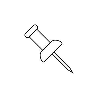 iğne ikonu vektör illüstrasyonu. Web sitesi tasarımı için uygun